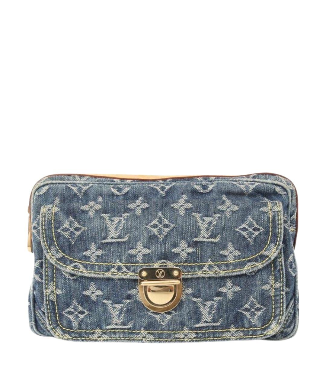 LOUIS VUITTON Синяя деним сумка через плечо, фото 1