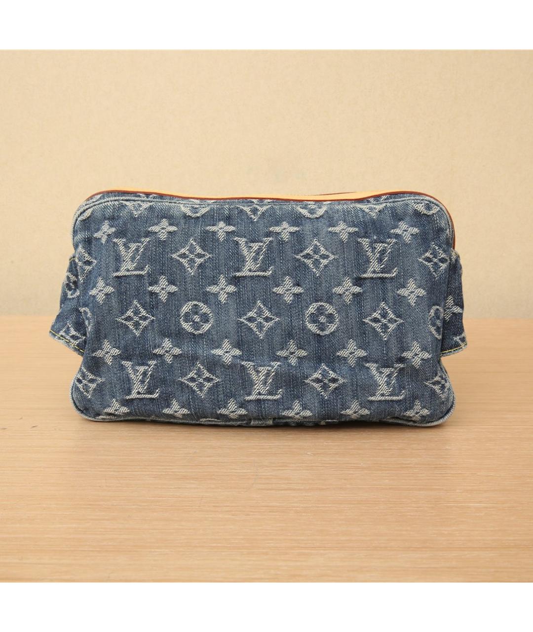 LOUIS VUITTON Синяя деним сумка через плечо, фото 6