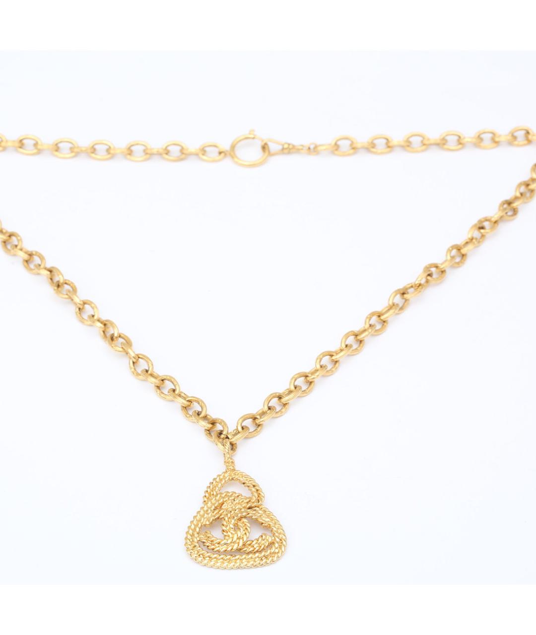 CHANEL Золотое металлическое колье, фото 7