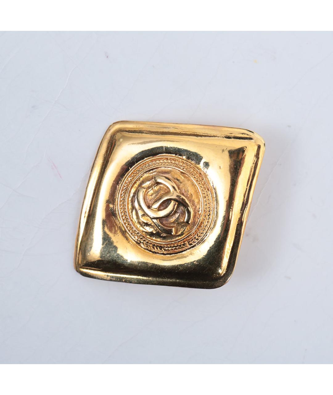 CHANEL Золотая металлическая булавка / брошь, фото 4