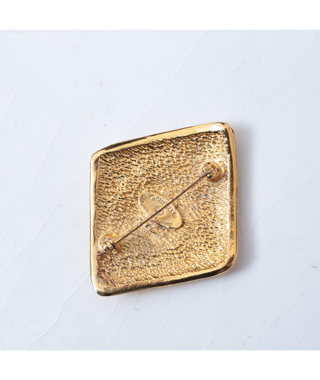 CHANEL Золотая металлическая булавка / брошь, фото 6