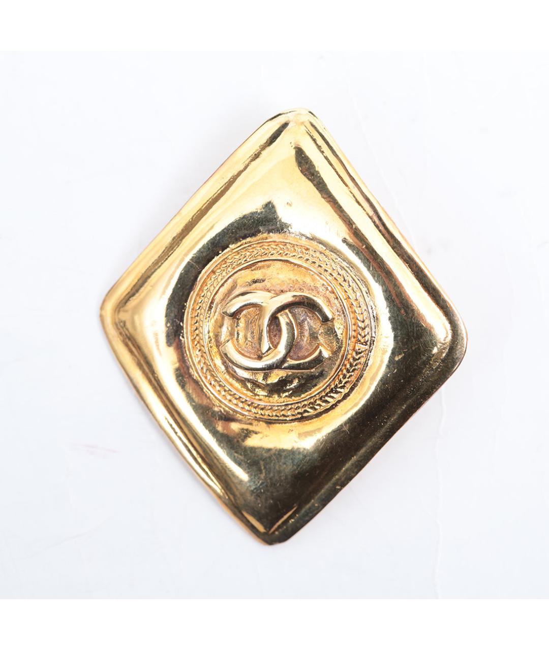 CHANEL Золотая металлическая булавка / брошь, фото 3