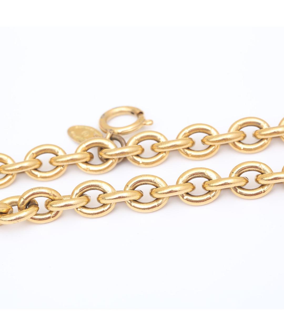 CHANEL Золотое металлическое колье, фото 5