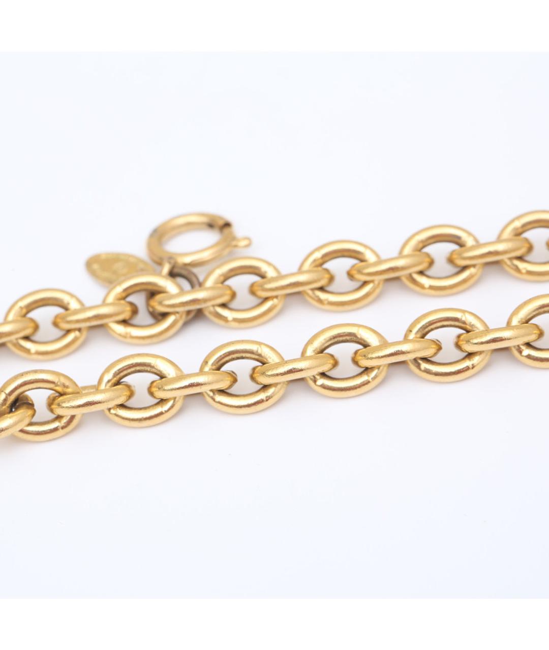 CHANEL Золотое металлическое колье, фото 6