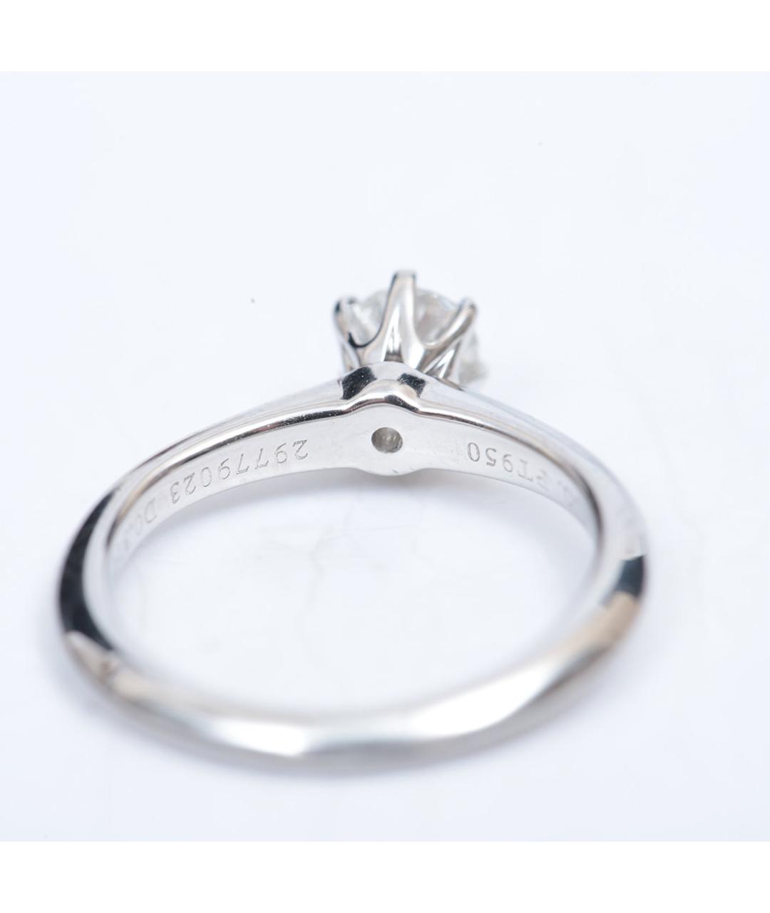 TIFFANY&CO Серебряное платиновое кольцо, фото 5