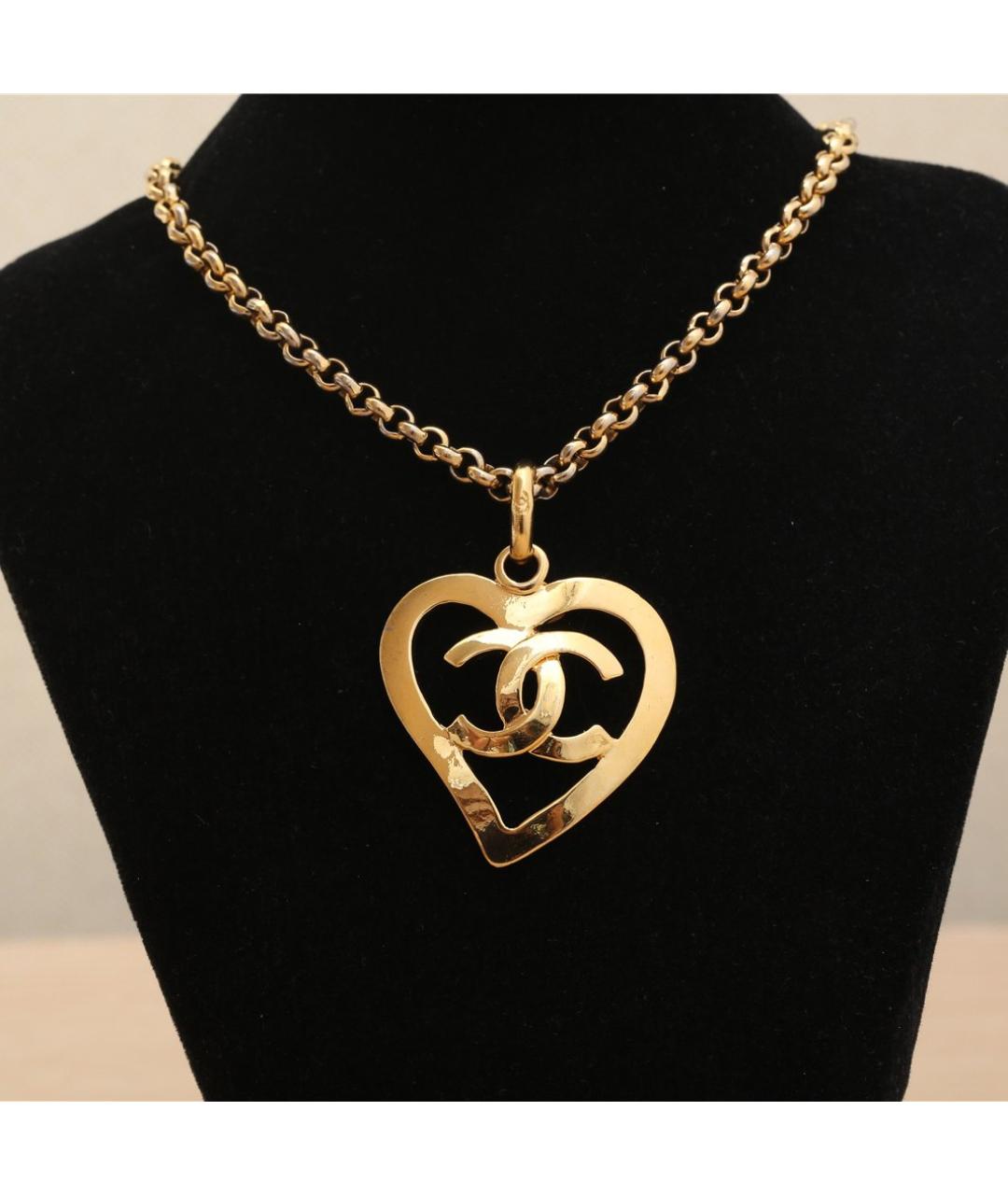 CHANEL Золотое металлическое колье, фото 2