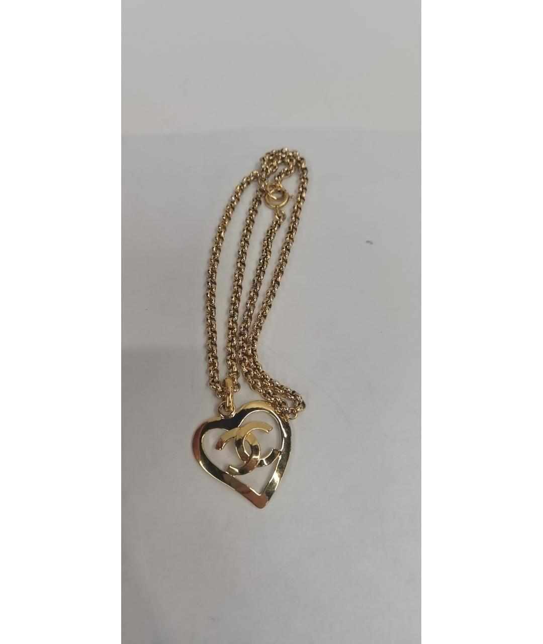 CHANEL Золотое металлическое колье, фото 8