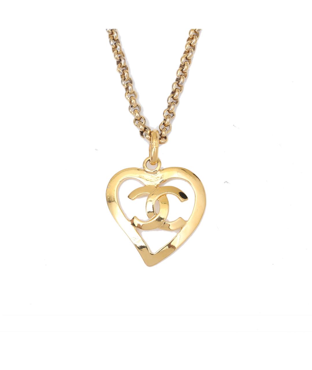 CHANEL Золотое металлическое колье, фото 1