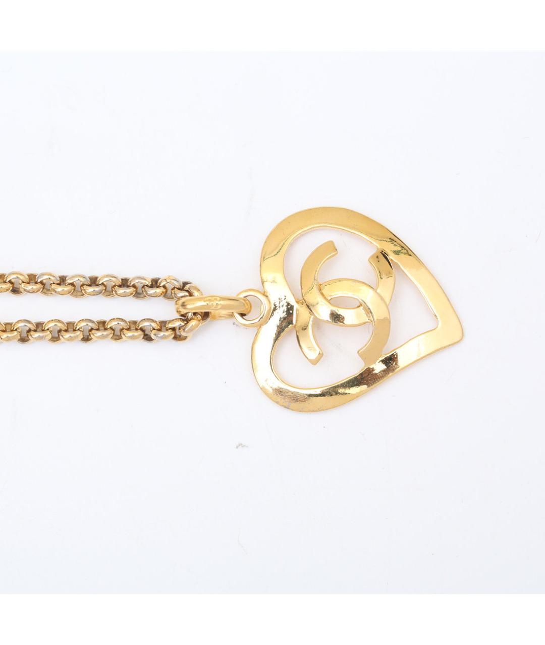 CHANEL Золотое металлическое колье, фото 3