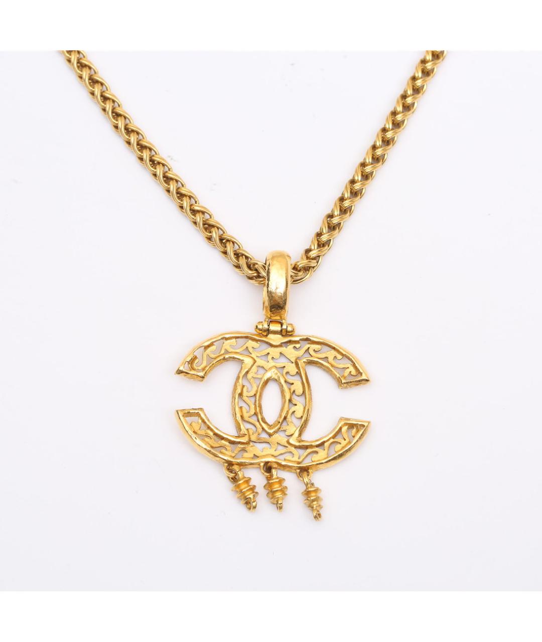 CHANEL Золотое металлическое колье, фото 5