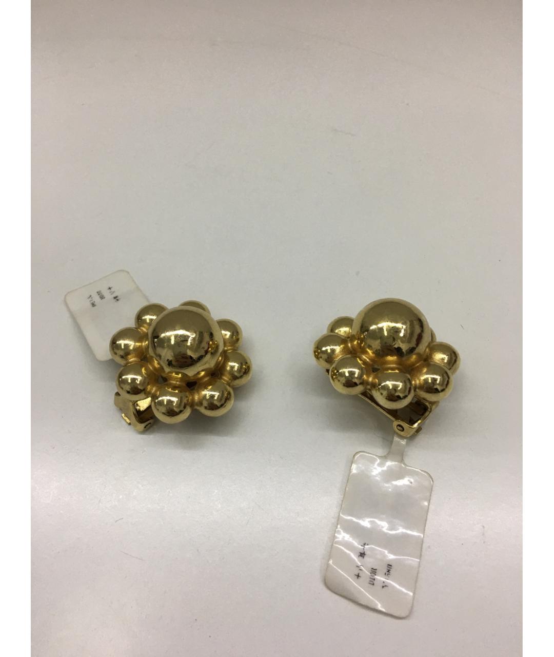 CHRISTIAN DIOR Золотые металлические клипсы, фото 6