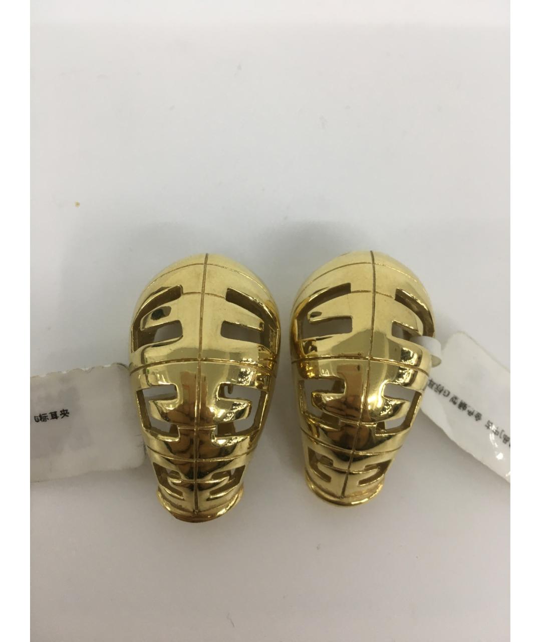 GIVENCHY Золотые металлические клипсы, фото 6