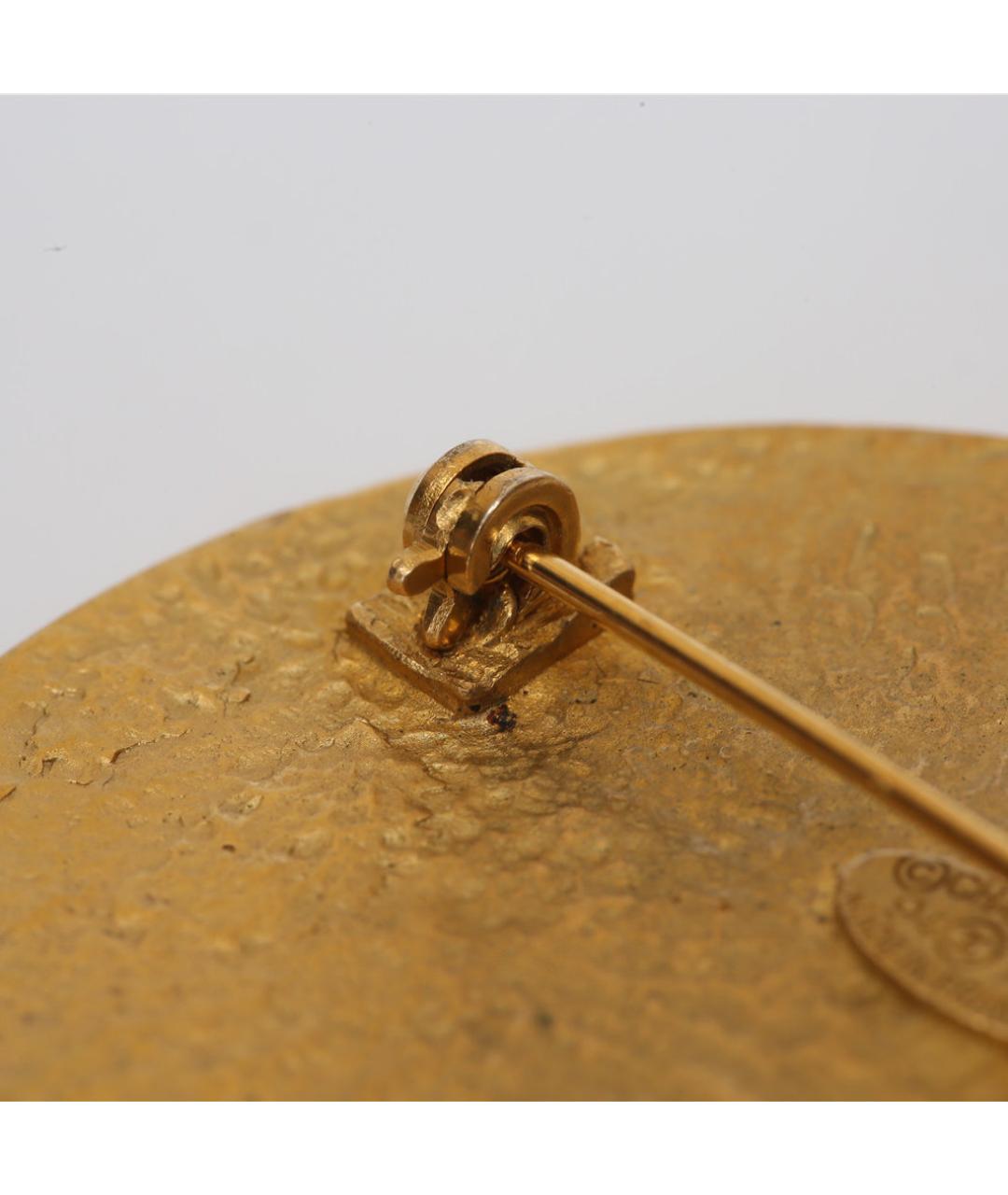 CHANEL Золотая металлическая булавка / брошь, фото 7