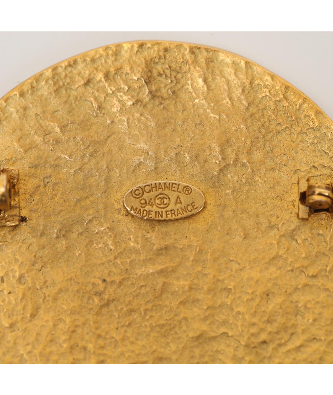 CHANEL Золотая металлическая булавка / брошь, фото 6