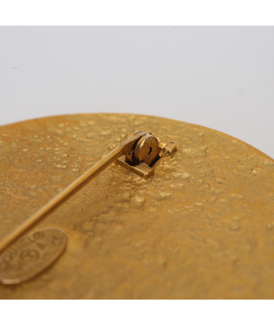 CHANEL Золотая металлическая булавка / брошь, фото 8