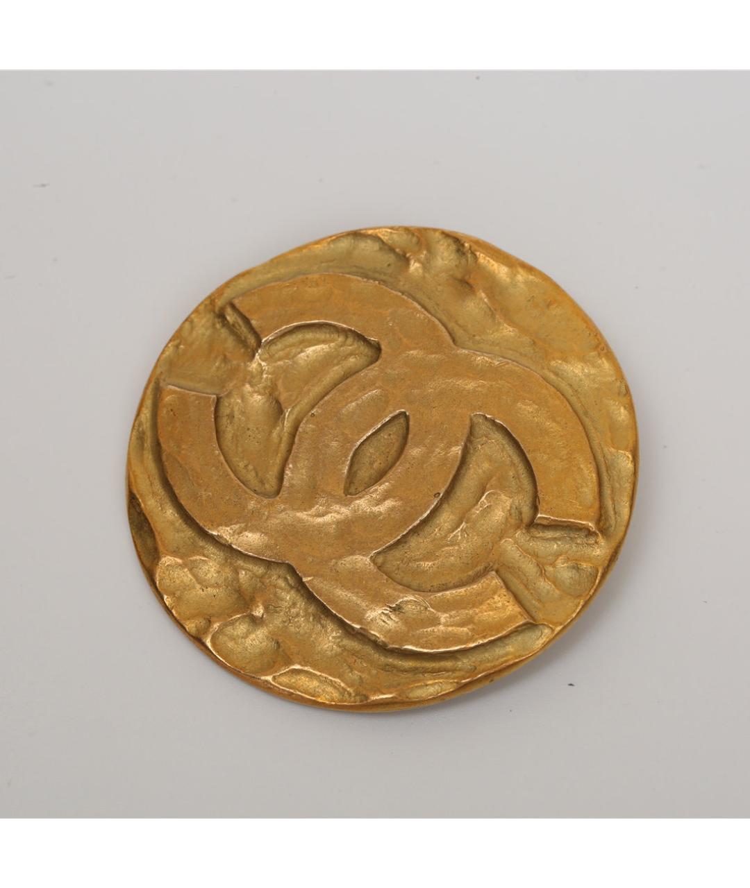 CHANEL Золотая металлическая булавка / брошь, фото 3