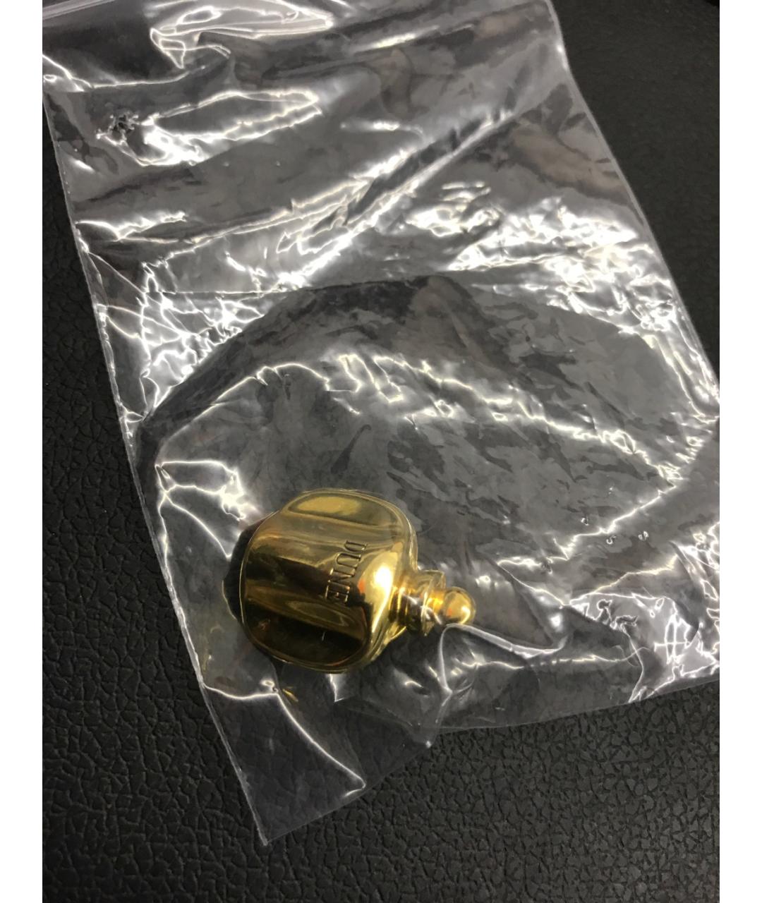 CHRISTIAN DIOR Золотая металлическая булавка / брошь, фото 6