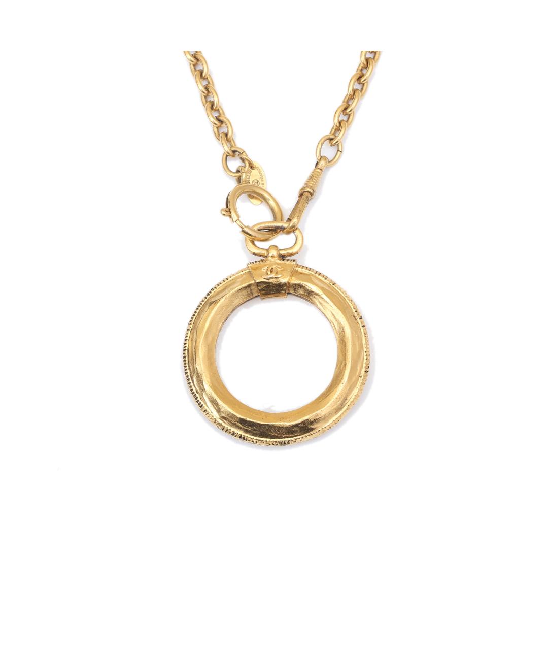CHANEL Золотое металлическое колье, фото 1