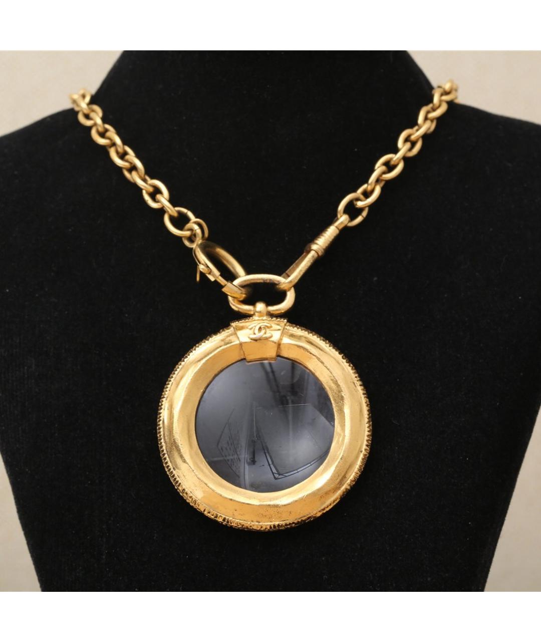 CHANEL Золотое металлическое колье, фото 2