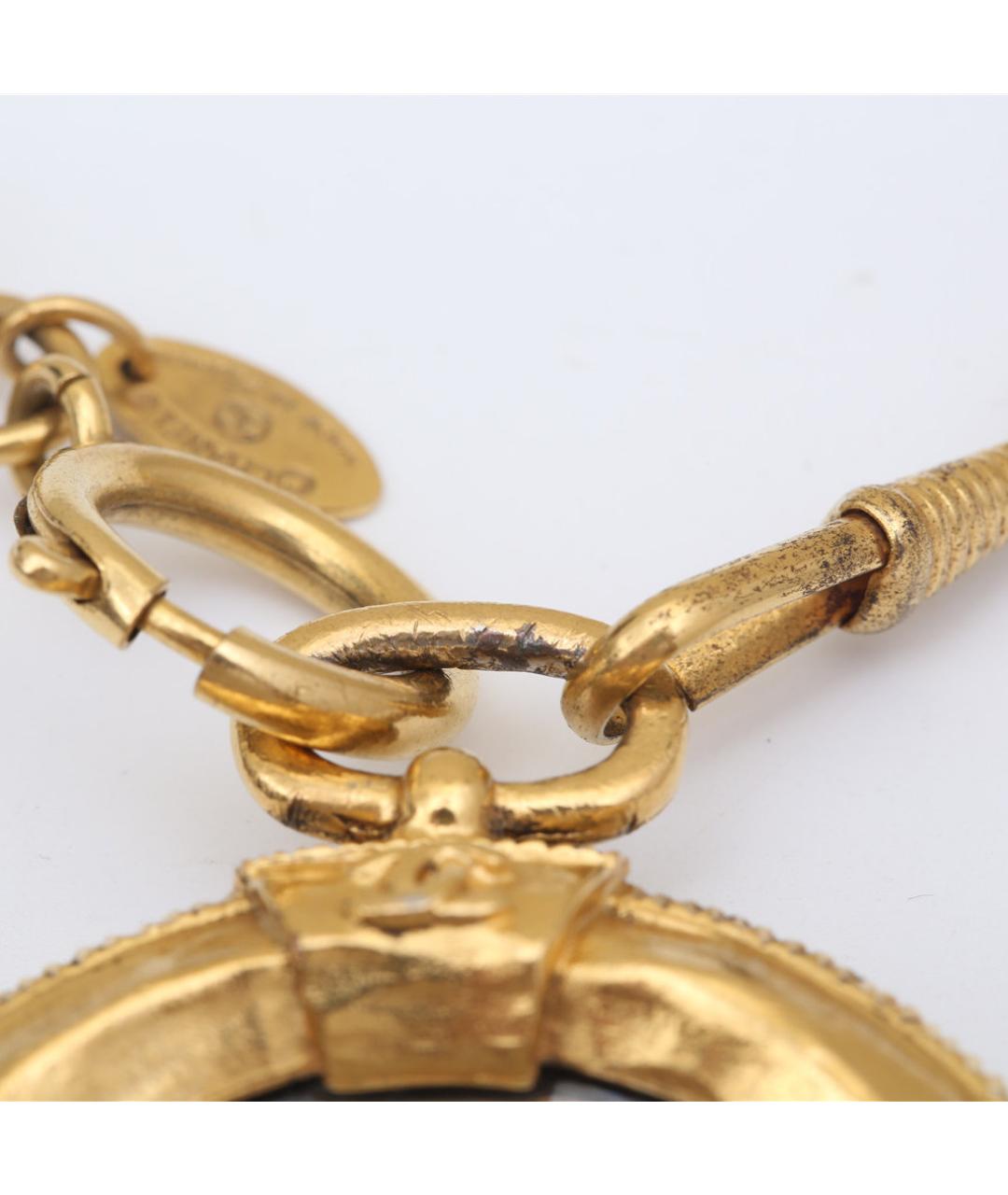 CHANEL Золотое металлическое колье, фото 6