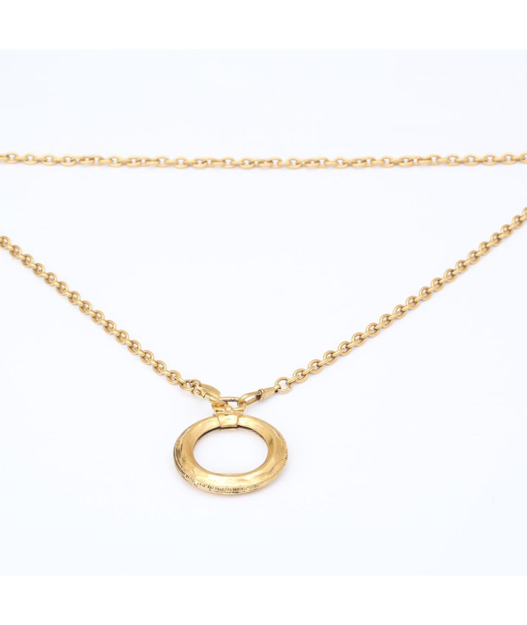 CHANEL Золотое металлическое колье, фото 7