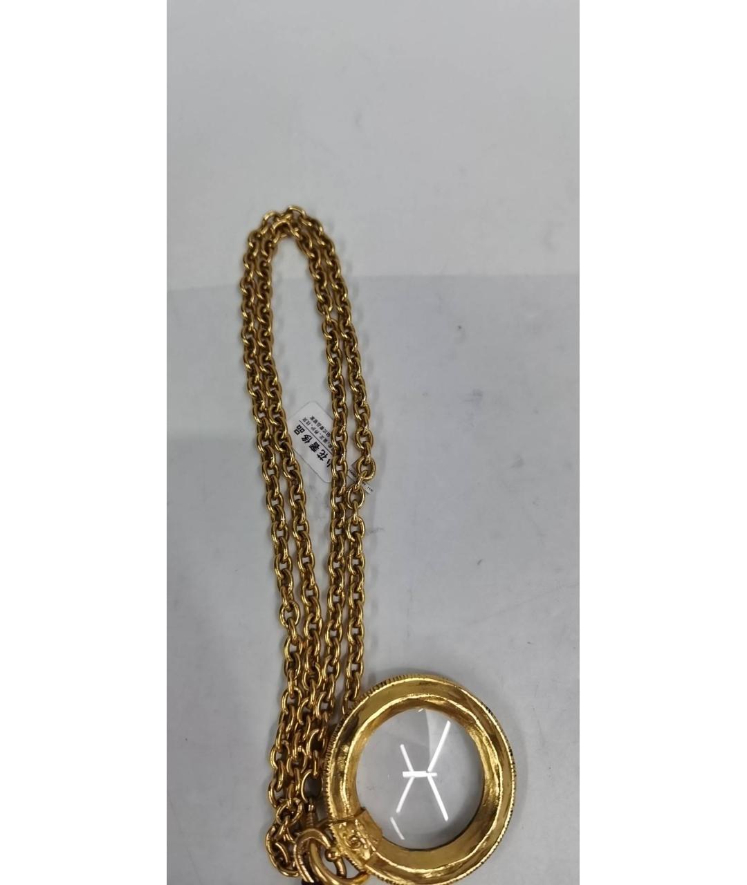 CHANEL Золотое металлическое колье, фото 8