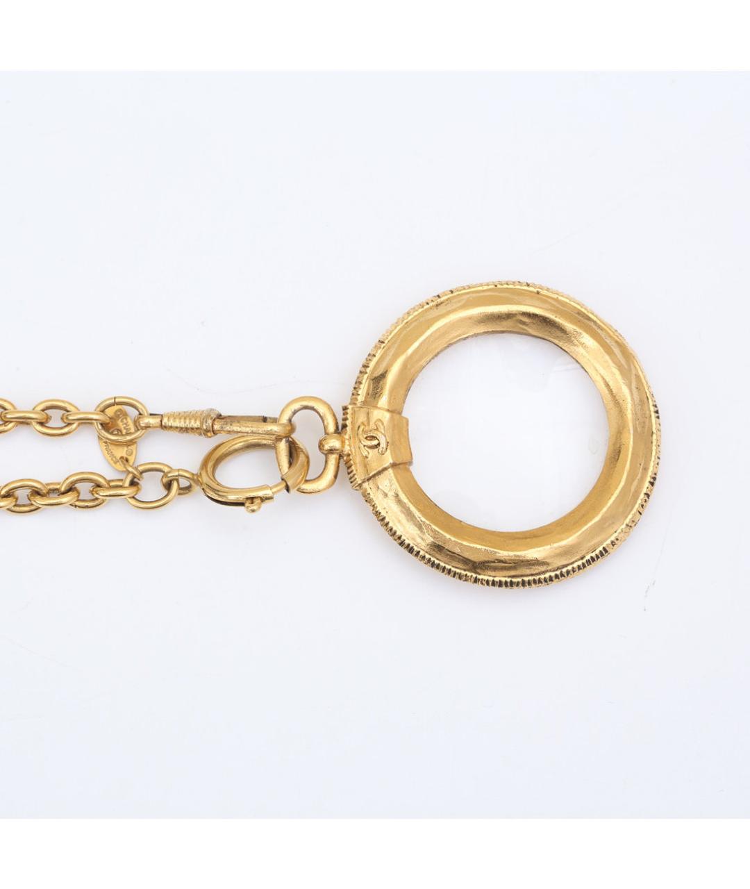 CHANEL Золотое металлическое колье, фото 3