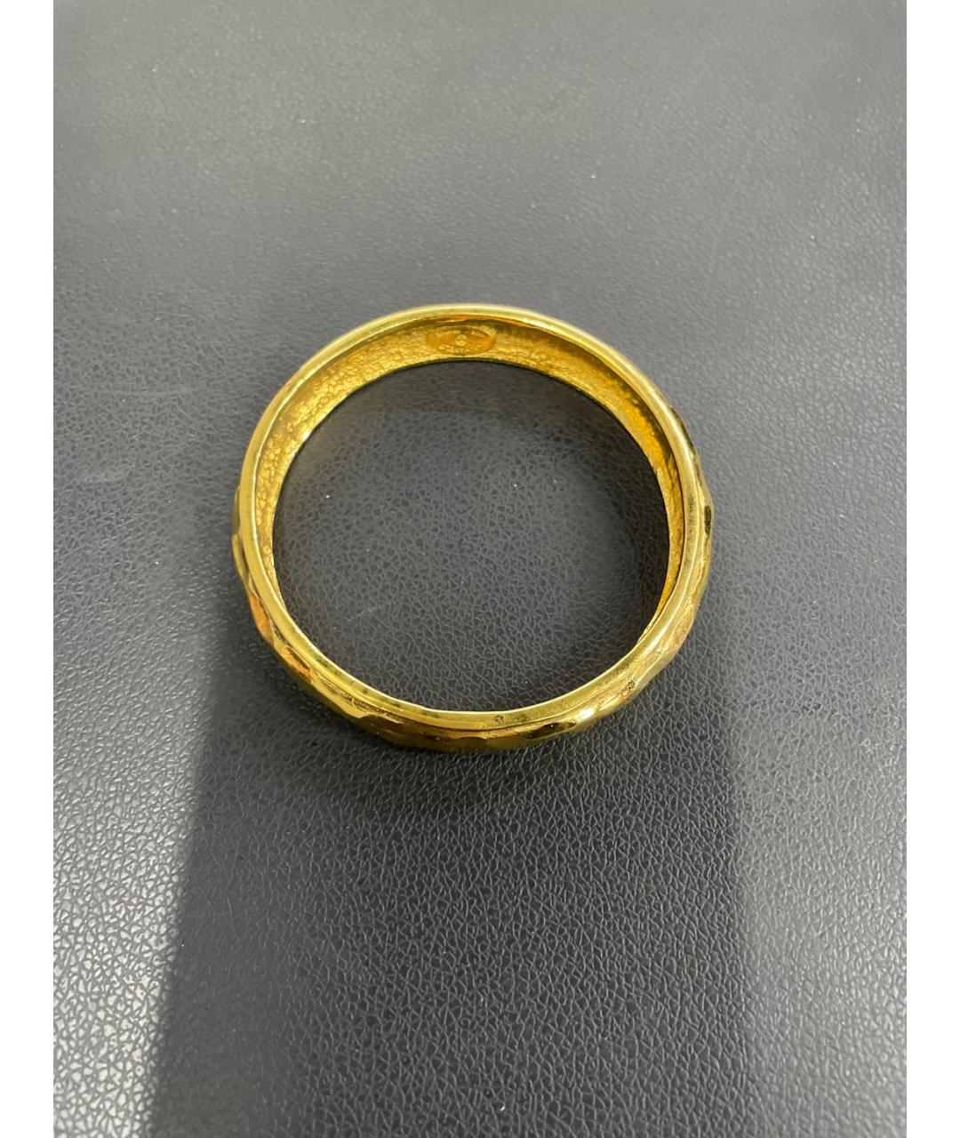 CHANEL Золотой металлический браслет, фото 7