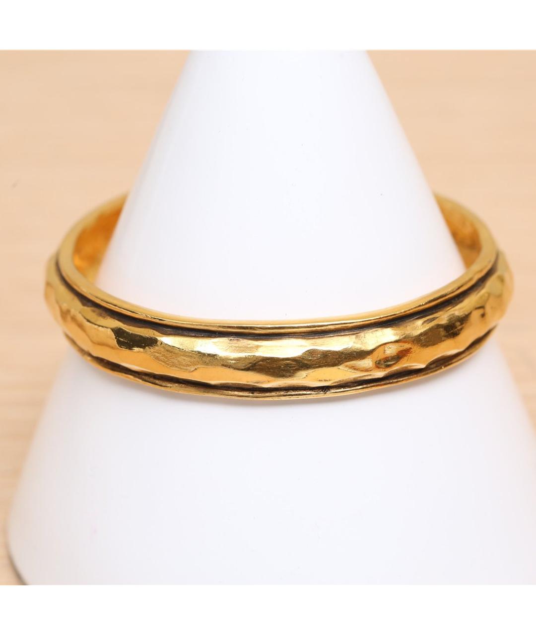 CHANEL Золотой металлический браслет, фото 2