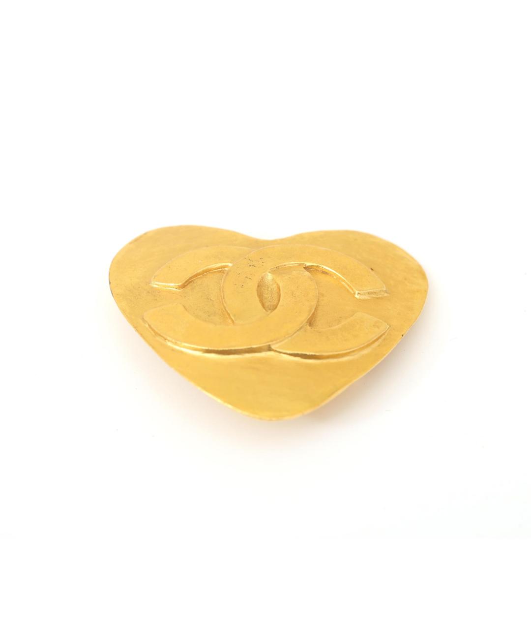 CHANEL Золотая металлическая булавка / брошь, фото 1