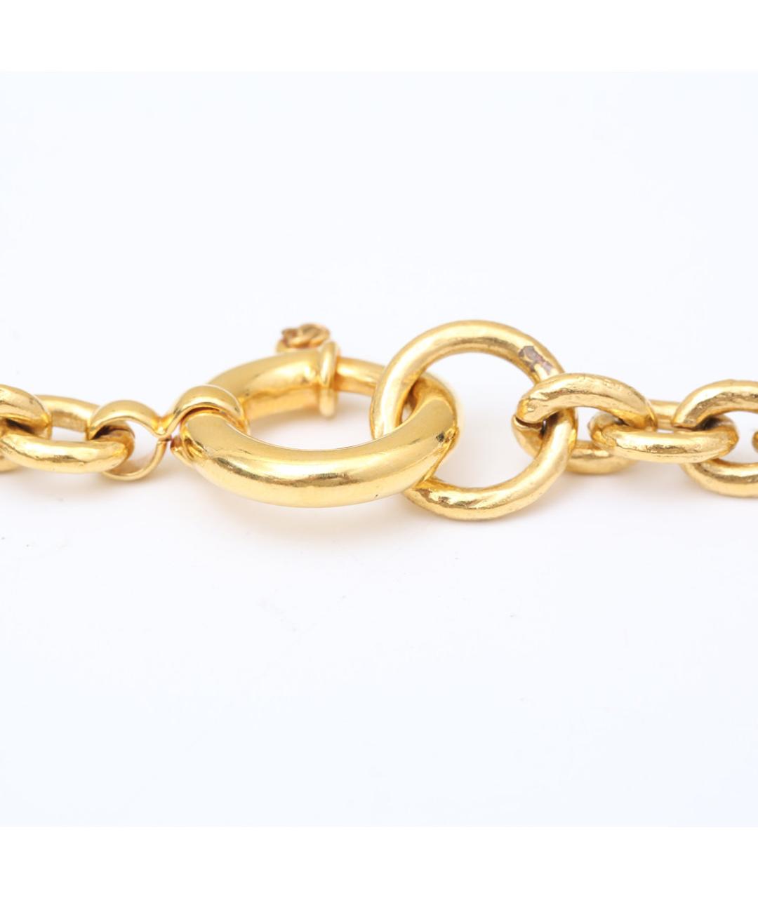 CHANEL Золотое металлическое колье, фото 6