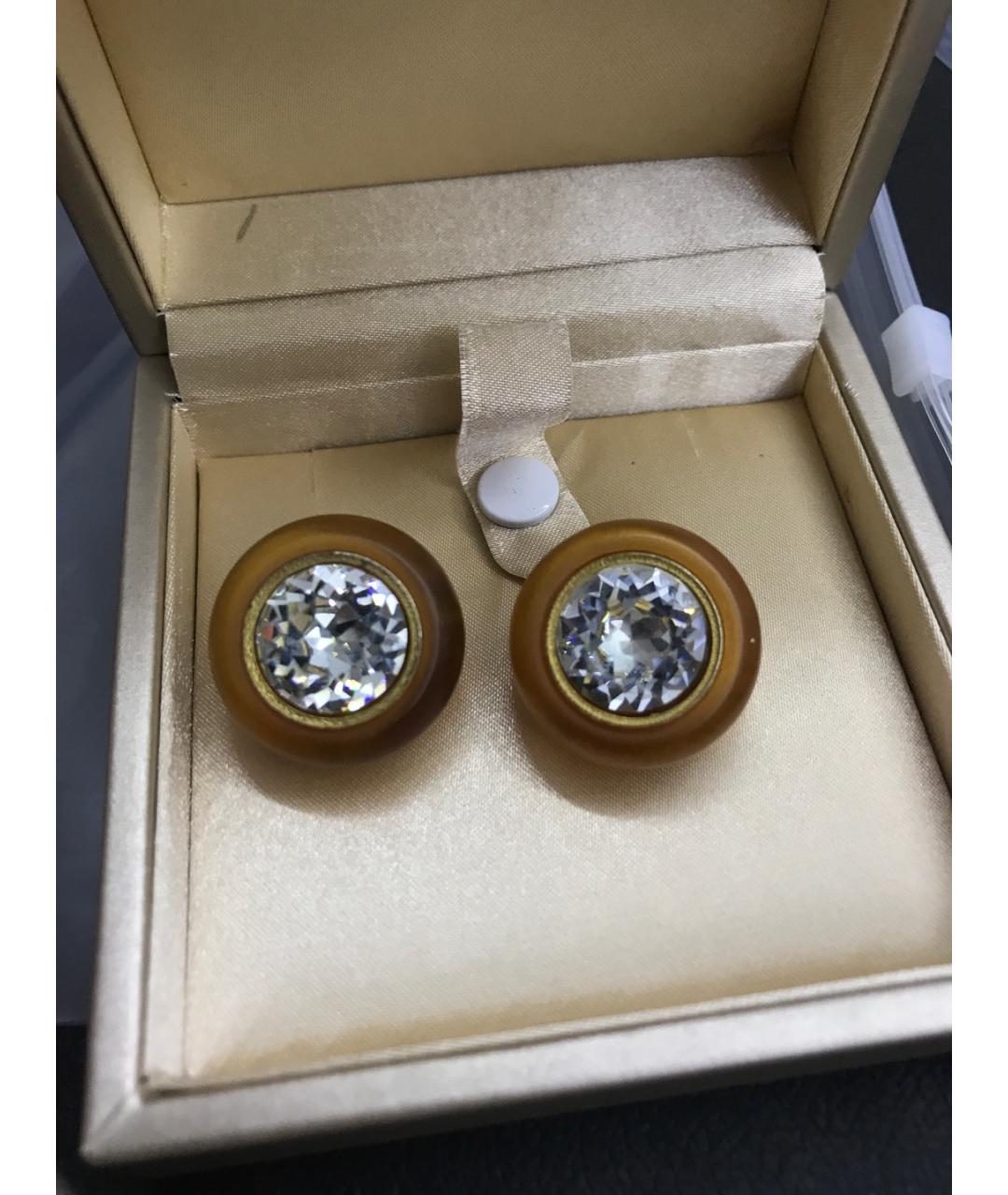 GIVENCHY Коричневые клипсы, фото 7