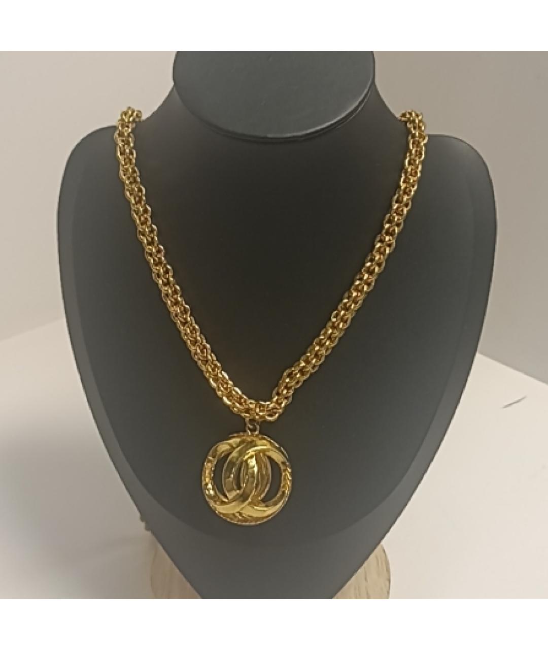CHANEL Золотое металлическое колье, фото 7