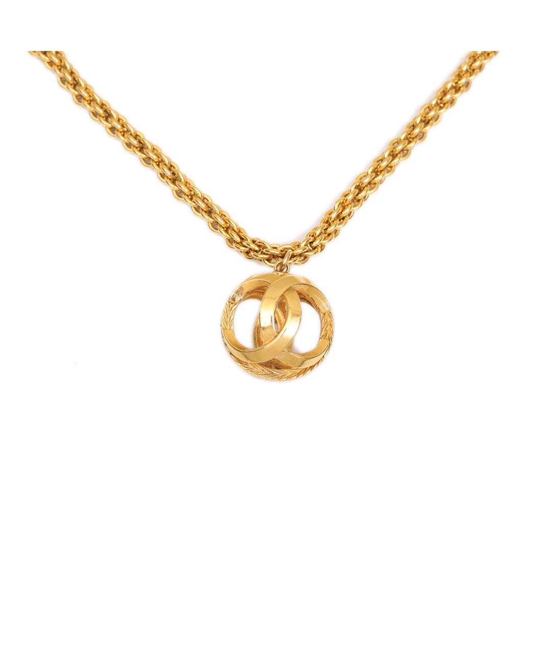 CHANEL Золотое металлическое колье, фото 2