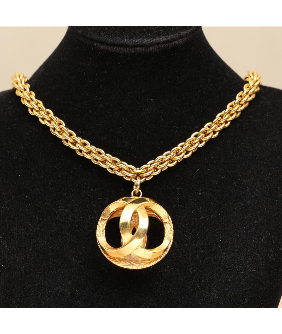 CHANEL Золотое металлическое колье, фото 8