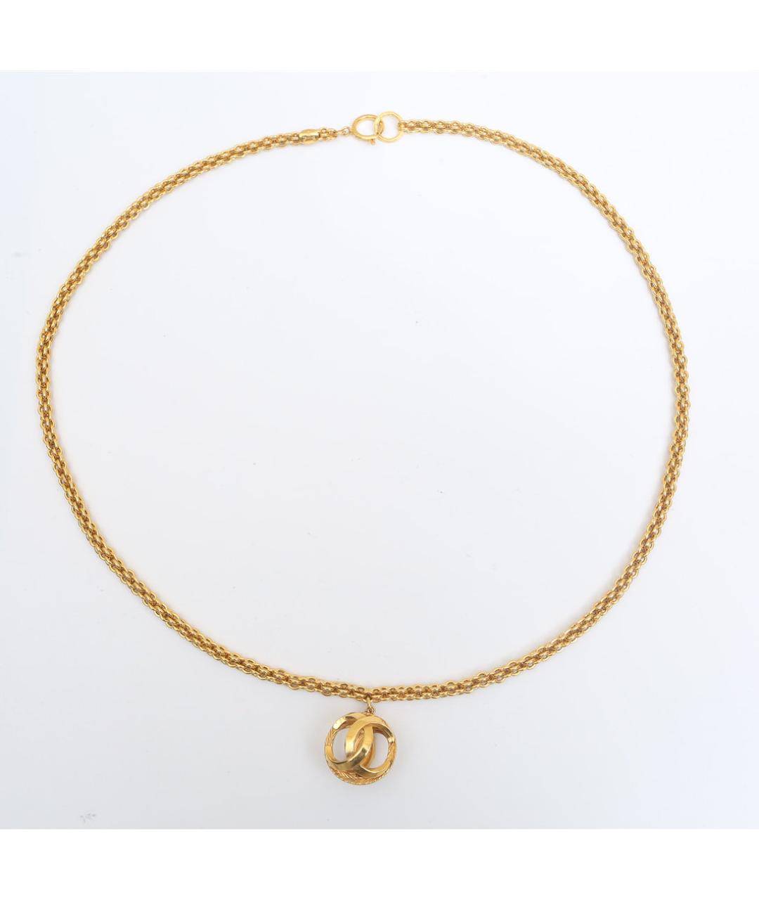 CHANEL Золотое металлическое колье, фото 4