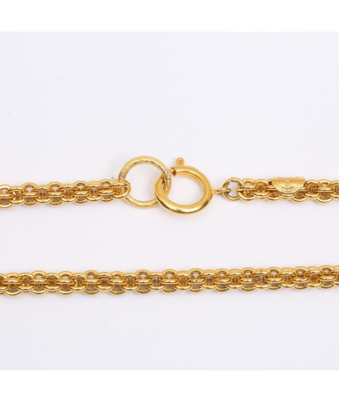 CHANEL Золотое металлическое колье, фото 1