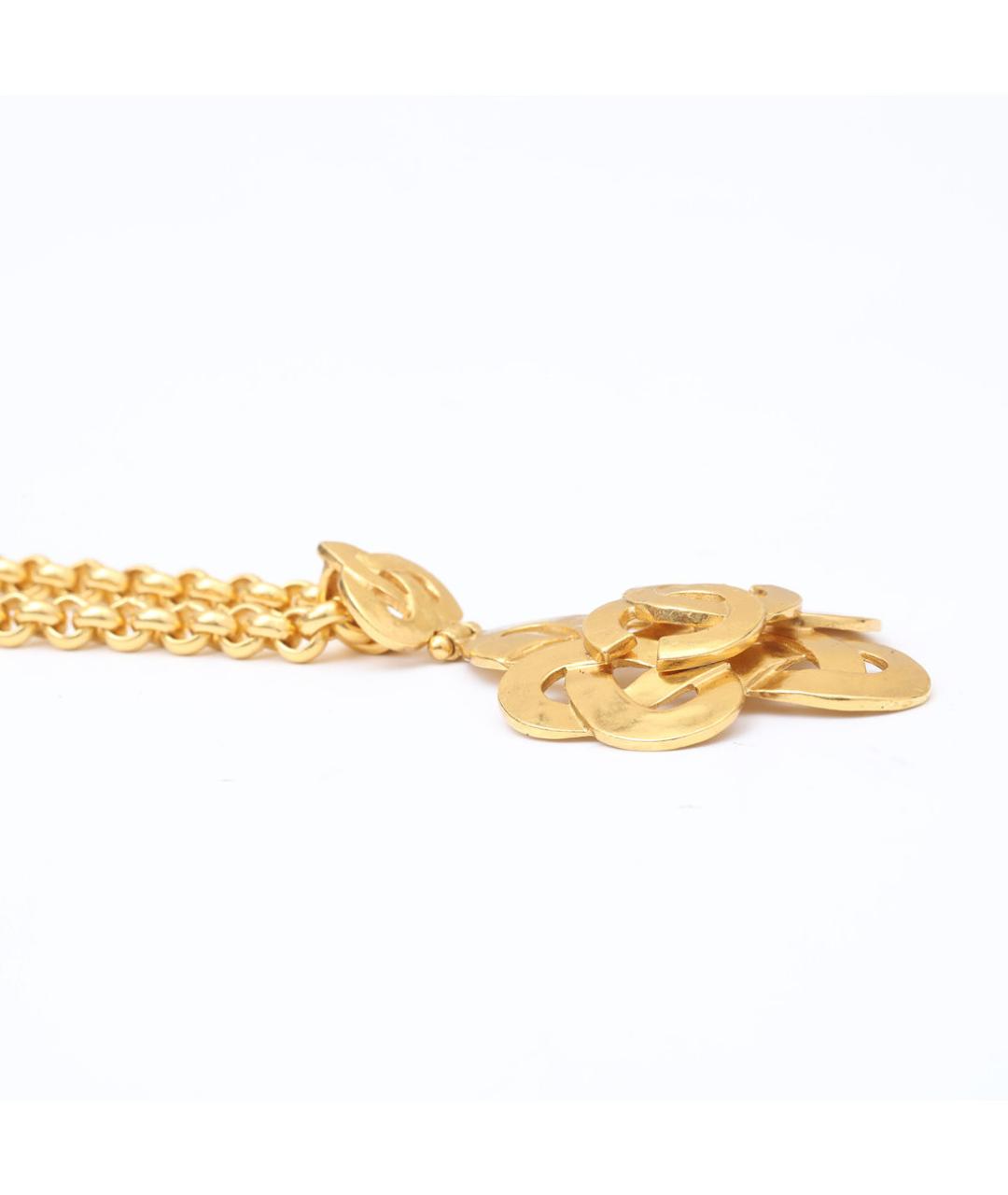 CHANEL Золотое металлическое колье, фото 4