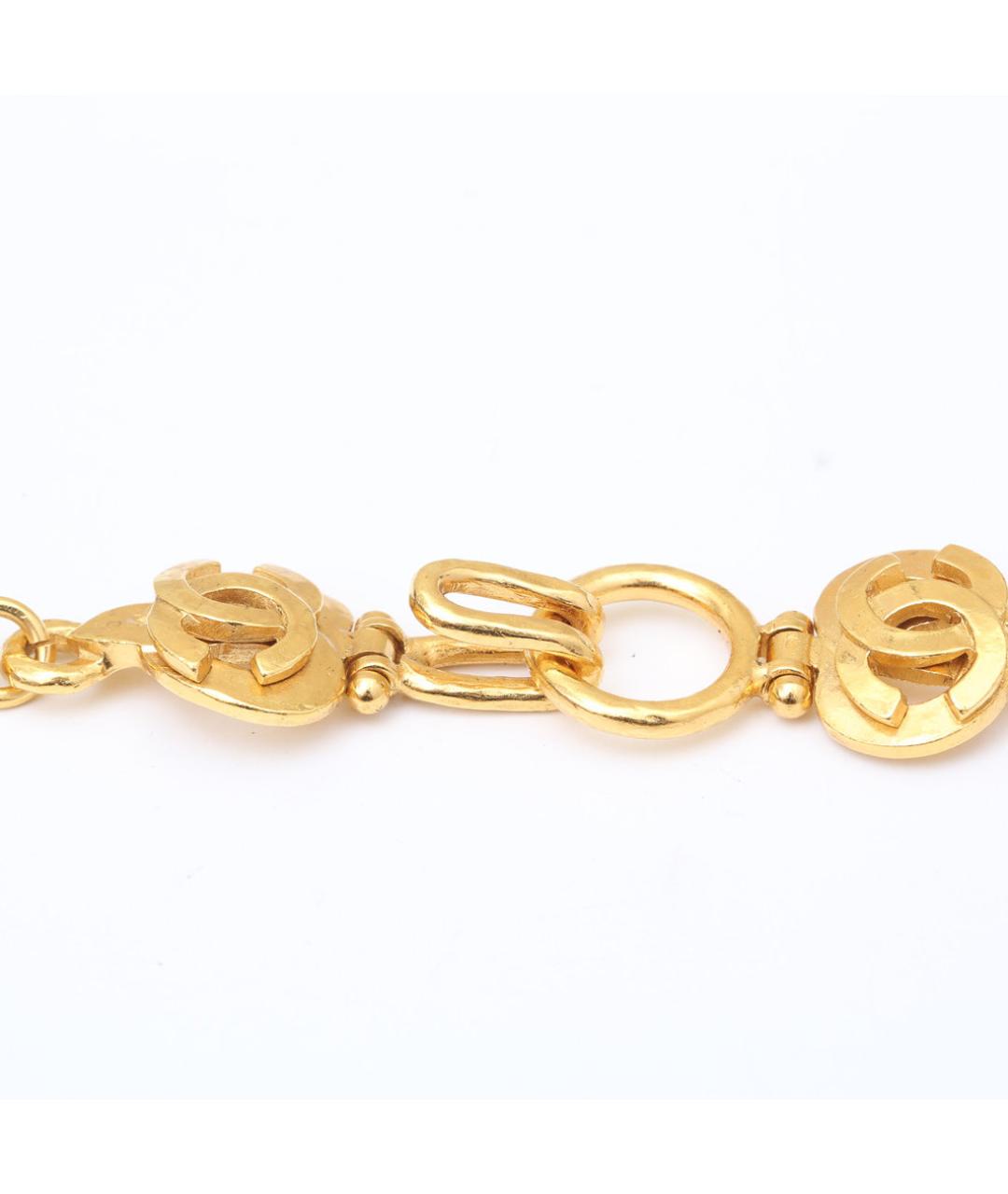 CHANEL Золотое металлическое колье, фото 6