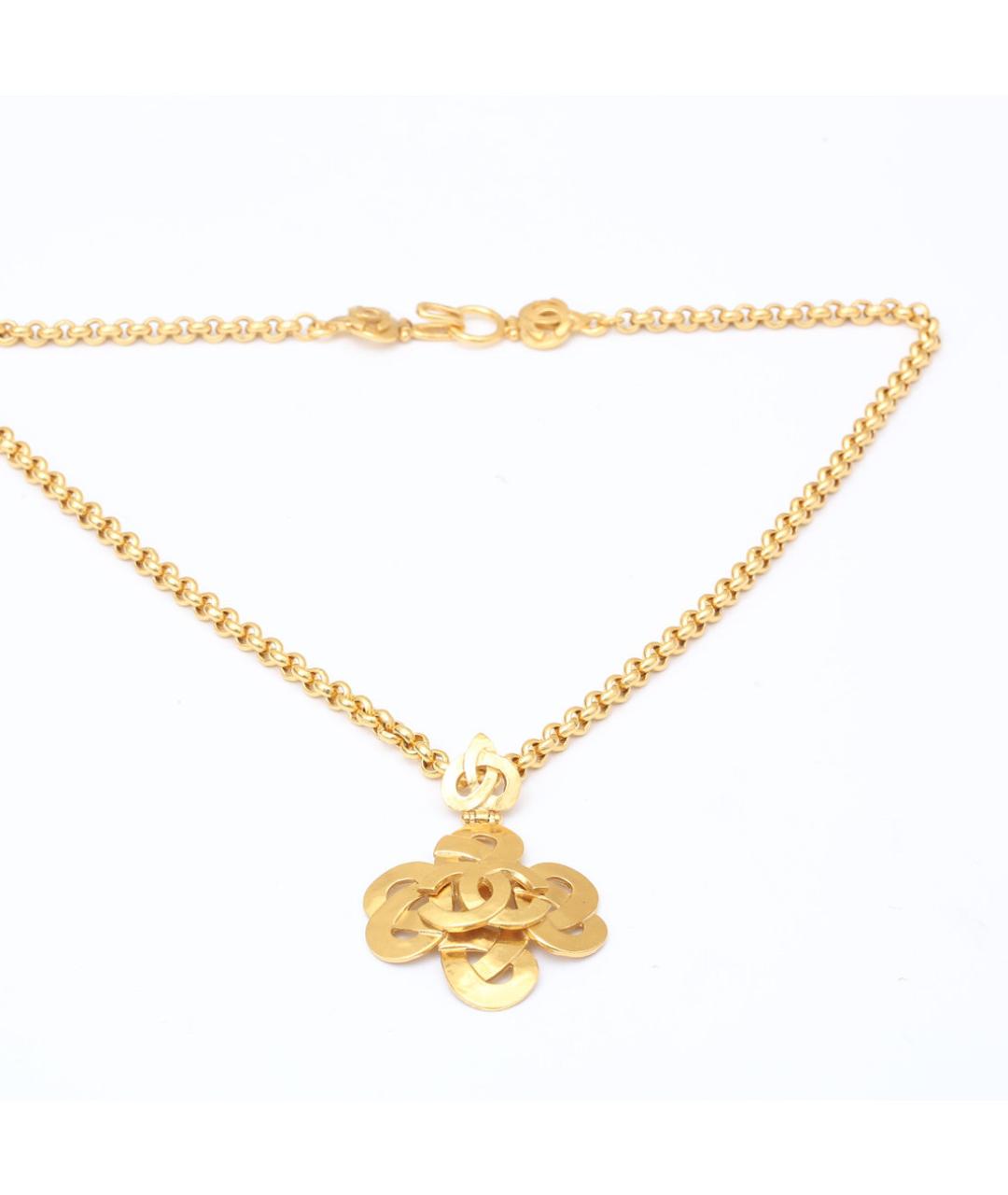 CHANEL Золотое металлическое колье, фото 7