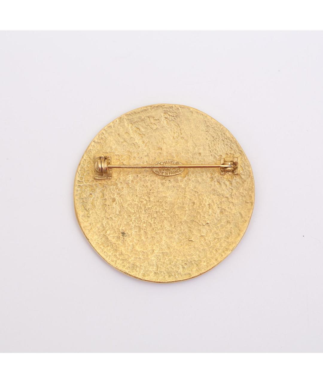 CHANEL Золотая металлическая булавка / брошь, фото 4