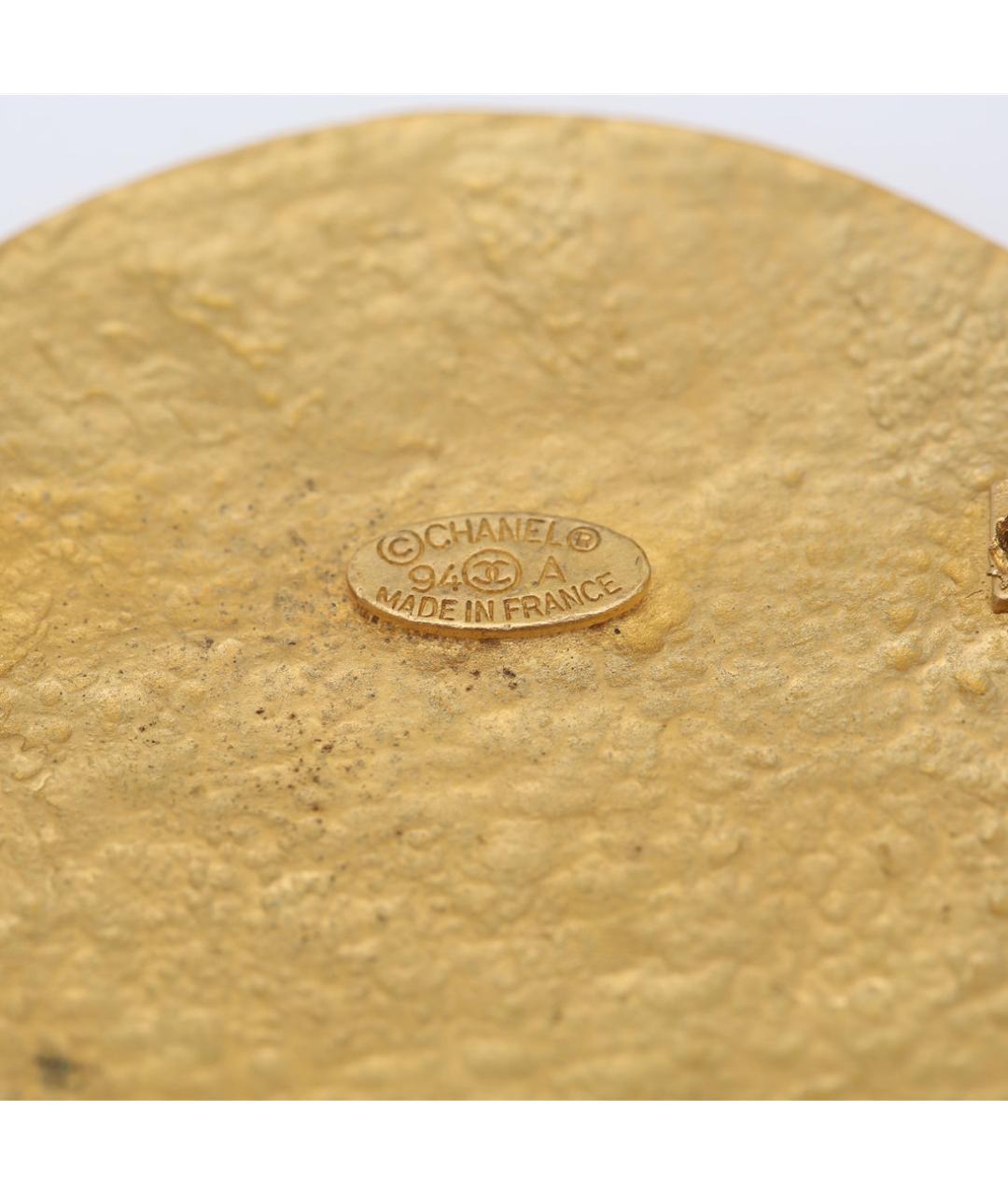 CHANEL Золотая металлическая булавка / брошь, фото 5