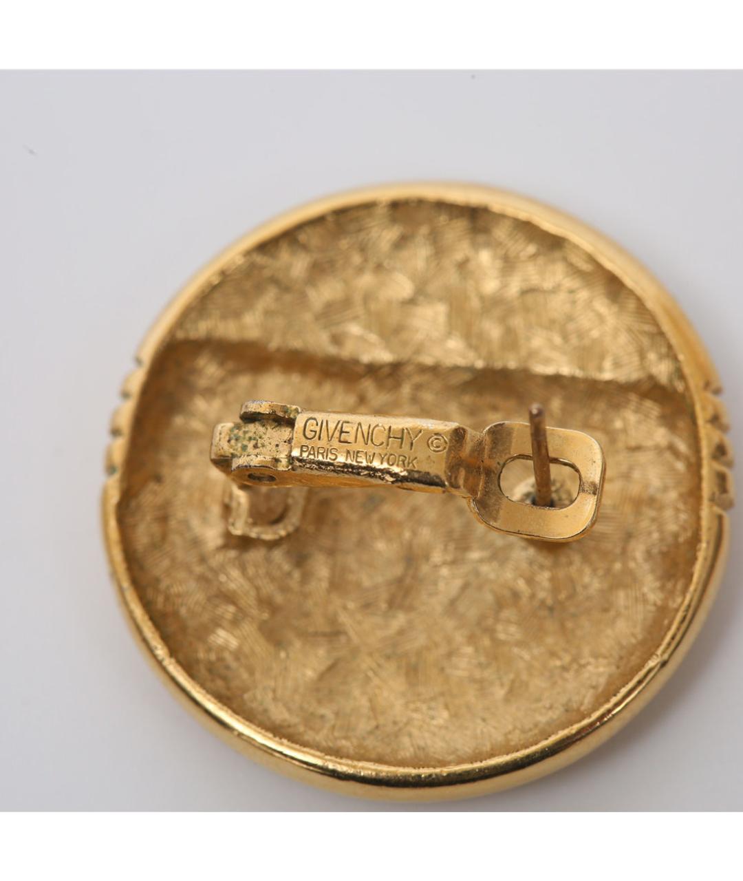 GIVENCHY Золотые металлические серьги, фото 6