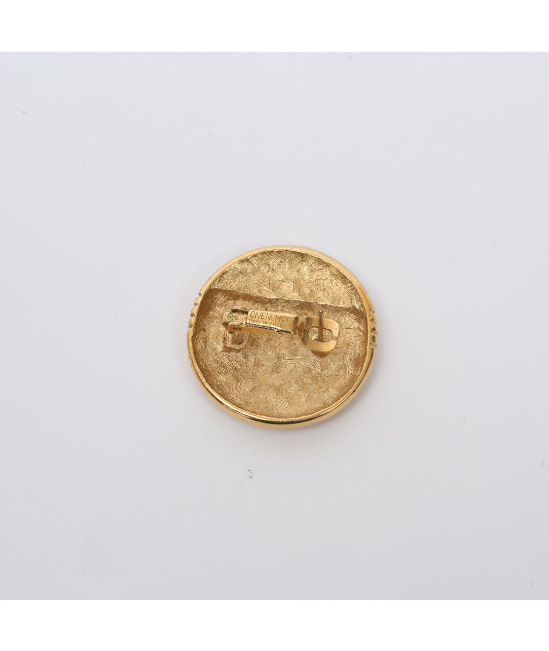 GIVENCHY Золотые металлические серьги, фото 5