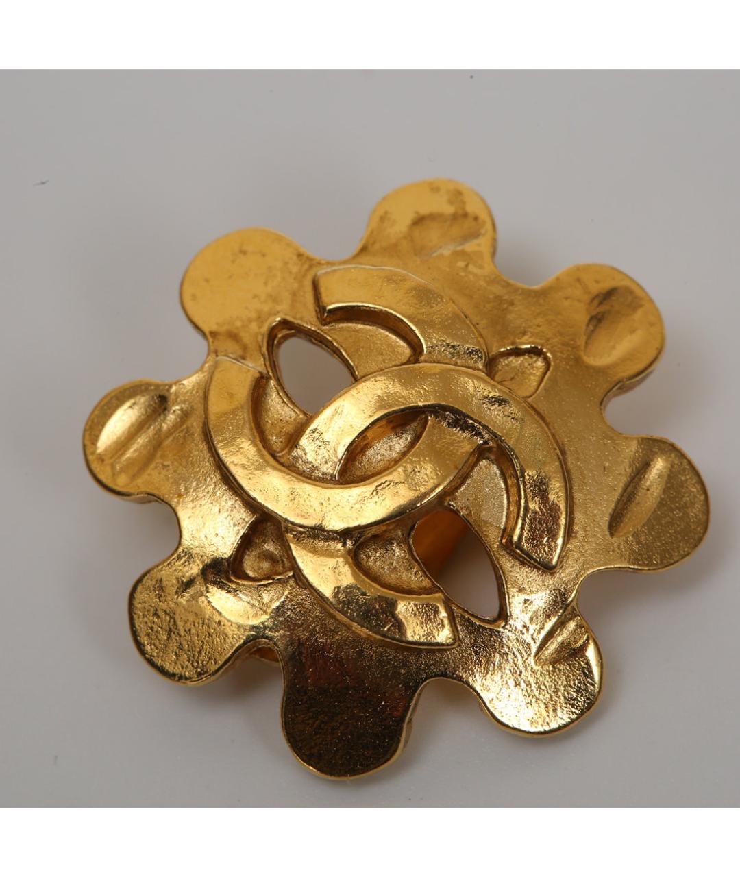 CHANEL Золотые металлические клипсы, фото 4