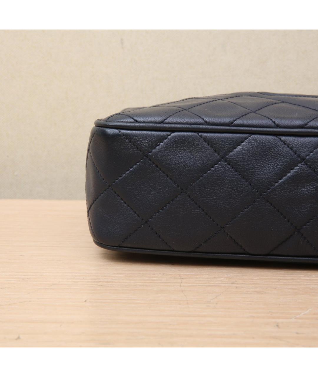 CHANEL Черная кожаная сумка через плечо, фото 8