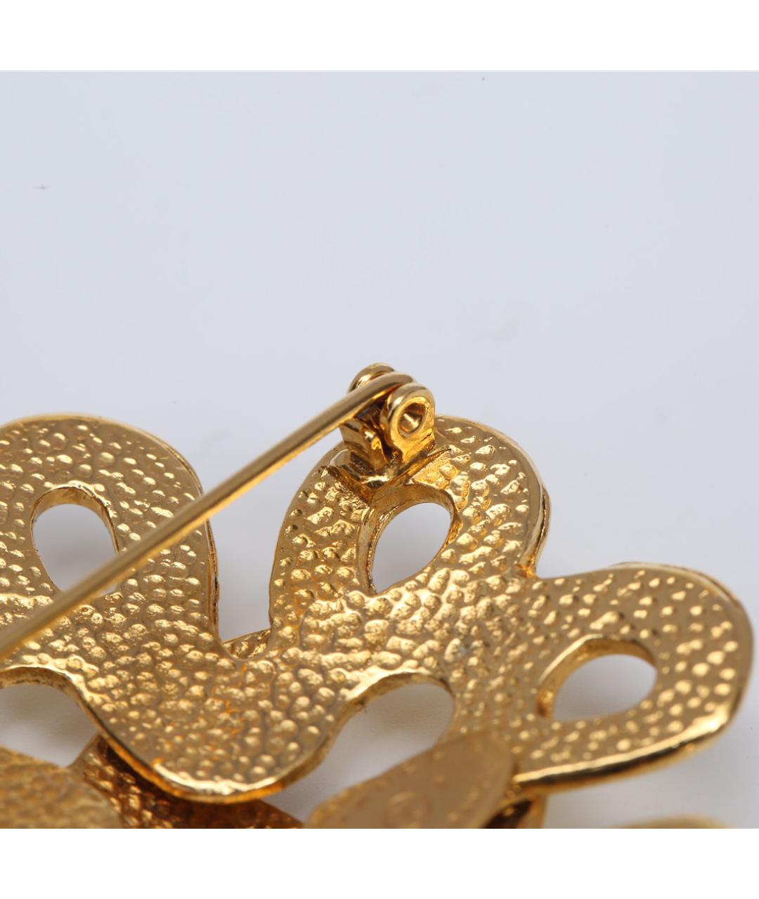 CHANEL Золотая металлическая булавка / брошь, фото 7