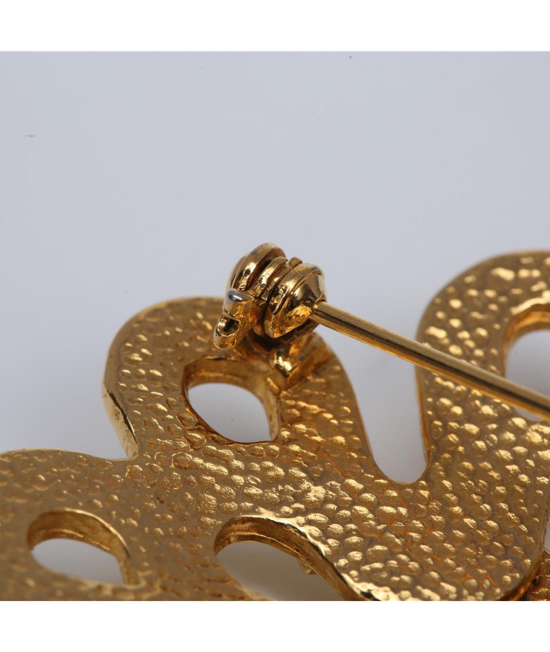 CHANEL Золотая металлическая булавка / брошь, фото 6