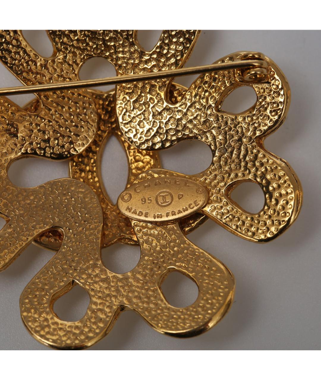 CHANEL Золотая металлическая булавка / брошь, фото 5