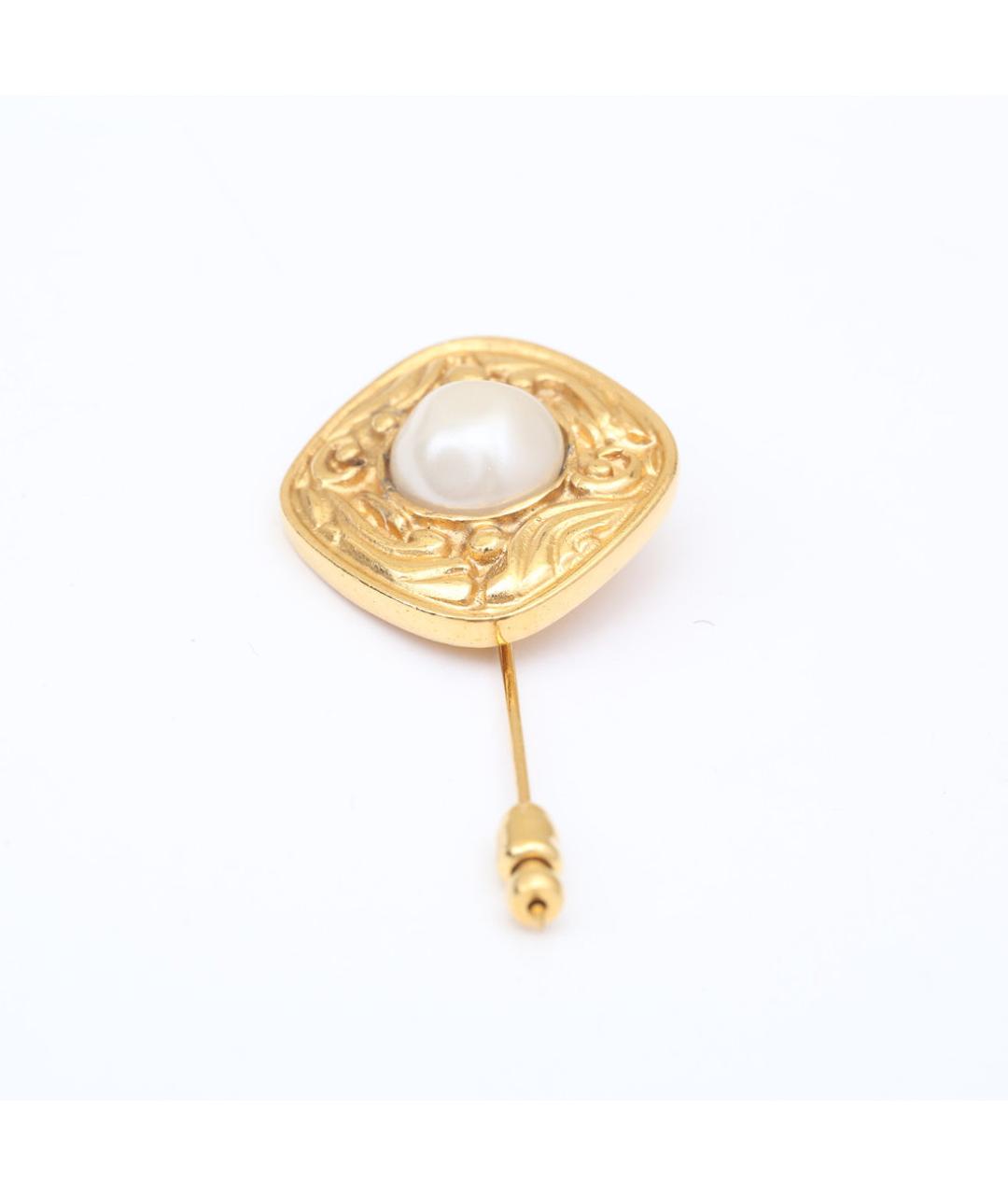 CHANEL Золотая металлическая булавка / брошь, фото 3